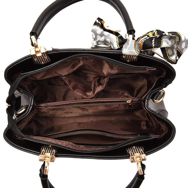 Women’s Premium Floral Handbag with Shoulder Strap & Scarf – Prime-102 - Image 5