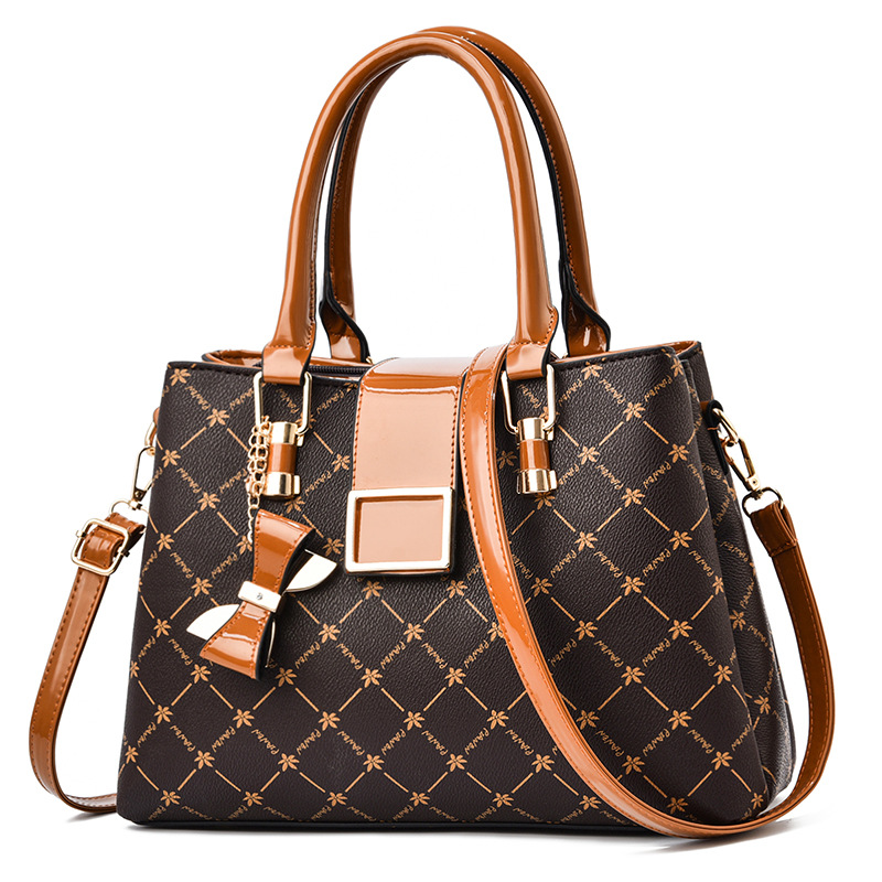 Premium Women’s Monogram Handbag – Elegant Floral Pattern Satchel & Shoulder Bag Prime 125 - Image 7