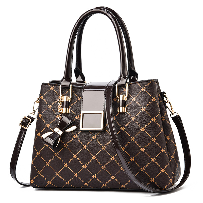 Premium Women’s Monogram Handbag – Elegant Floral Pattern Satchel & Shoulder Bag Prime 125 - Image 4