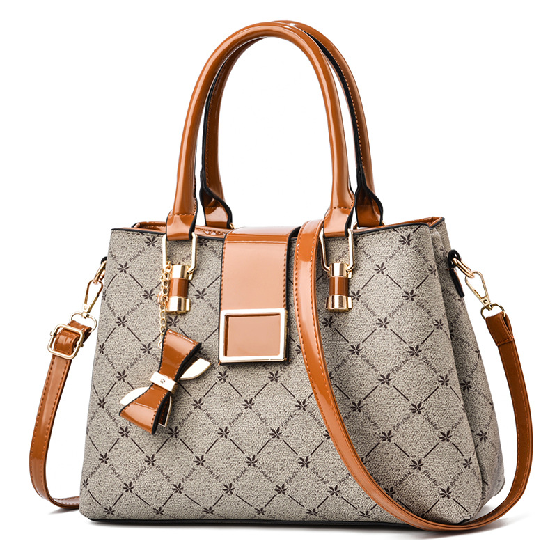 Premium Women’s Monogram Handbag – Elegant Floral Pattern Satchel & Shoulder Bag Prime 125 - Image 3