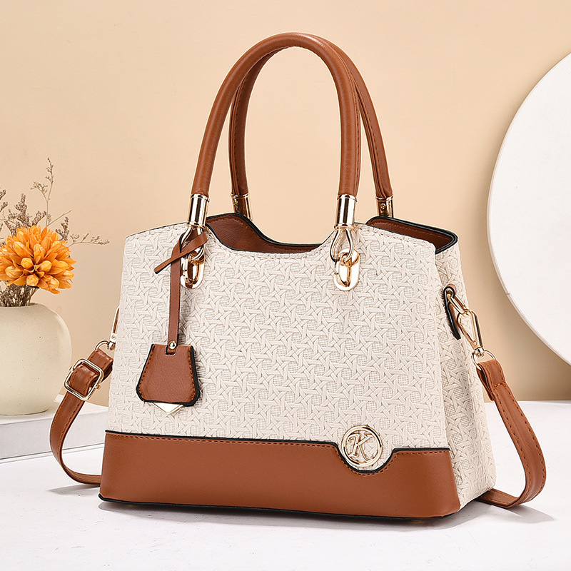 Premium Women’s Woven Texture Handbag – Elegant Leather Tote & Shoulder Bag Prime 128 - Image 4