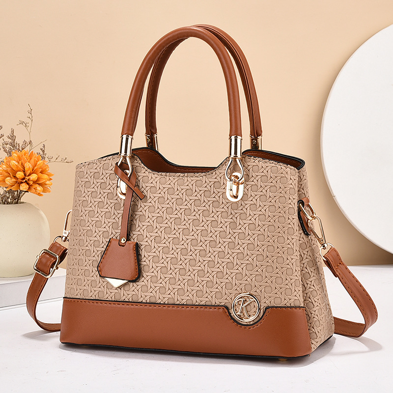 Premium Women’s Woven Texture Handbag – Elegant Leather Tote & Shoulder Bag Prime 128 - Image 3